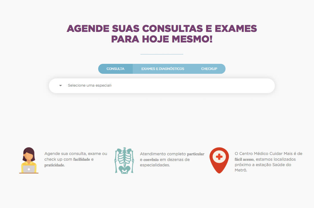 Sistema de agendamento para clínica
