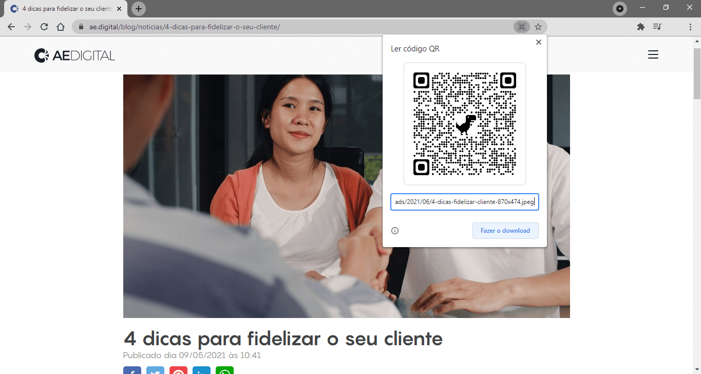 Gerador de QR Code: QR Code de imagem parte 2